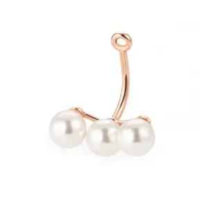 14k 트리플 스와진주 이어참(뒷장식)(1개)