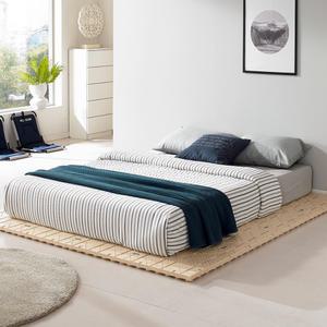 매트리스 받침대 퀸/킹 겸용 베이지 깔판  저상형 패밀리 침대 받침대 프레임