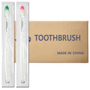 클리어 미세모 투명 일회용칫솔 1000개 손님접대용 여행용 휴대용 호텔용 일회용 칫솔 치과