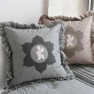 엔젤코튼 사각 쿠션 침대 거실 쇼파쿠션 인테리어소품 홈인테리어