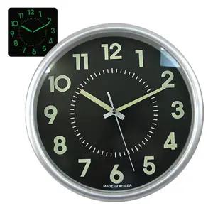 야광실버 28cm 무소음벽시계 / 인테리어벽시계