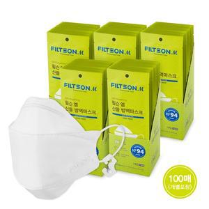 필슨 산들 100매 KF94  대형) 방역 마스크   국산 숨쉬기편한마스크 미세먼지