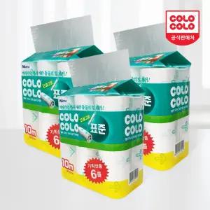 고로고로 표준 돌돌이 테이프 클리너 리필 6입X3개 (10m)