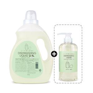 1&1 에코블랑 젖병세정제 주방세제 과일 채소용 2.1L & 600ml