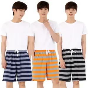 편한 남자 5부 집에서입는옷 홈웨어 고무줄면반바지 체육복 밴딩