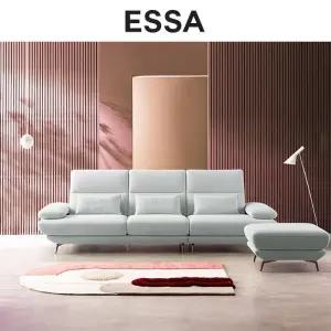 [~11.23 헤드레스트 1개증정]엘로이즈 3.5인 카시미라 패브릭 소파+스툴