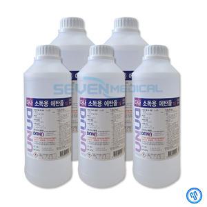 다나제약 에탄올 1L 소독제 5개 알콜83% 공간소독 보건소 학교 소독제