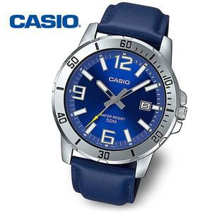 [카시오][정품] CASIO 카시오 흑새치 MTP-VD01L-2B 남성 야광 가죽시계