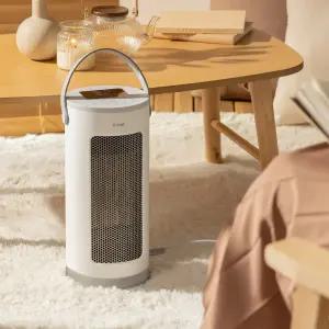 프롬비 히터팬 회전 전기온풍기 FC189R 화이트