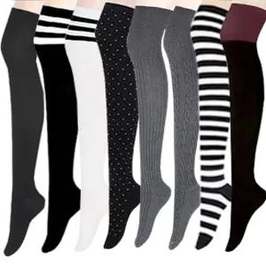 오버니삭스,학생/여성/골프양말,무지,효리,투톤,골지,긴양말.겨울,패션