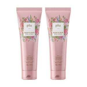 [플루] 핑크플로럴 바디스크럽 200g 2개 (각질제거/모공각화증/보습/영양/광채)