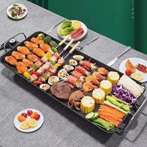 더 넓은 와이드그릴 전기팬 후라이팬 전기그릴 삼겹살구이판 바베큐
