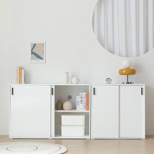 [바로방 가구]베스토 800 1200 미닫이 슬라이드 거실 다용도실 아파트 베란다 낮은 수납장