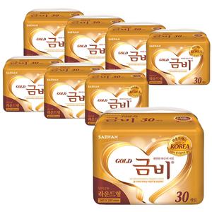 금비 속기저귀 라운드형 30매 8팩