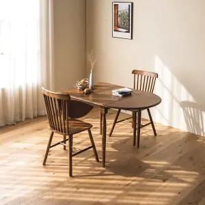 [클릭시 추가쿠폰] [레트로하우스] 코케 고무나무 원목 타원 확장형 식탁 테이블 1600