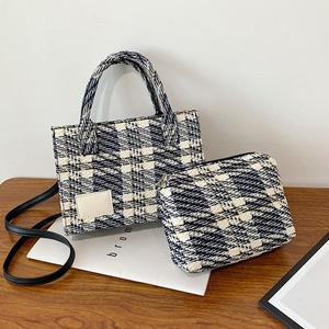 [지음]G-39 미니 체크 토트백 / 여성가방 토트백 쇼퍼백 미니백 핸드백 크로스백