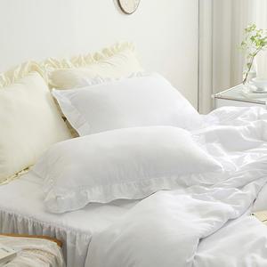 클리티룸 달콤레이스 프릴베개커버, 생크림, 50x70, 2개