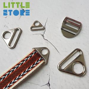 리틀스토어 원형 삼각링 20mm 25mm 30mm 38mm 가방연결고리 폴대 타프 연결 웨빙끈 버클 조리개 고리