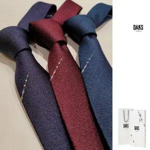 갤러리아 25FW 닥스 실크혼방 큐빅 원포인트 슬림 넥타이