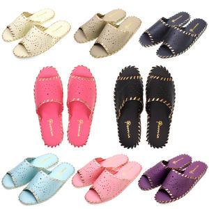 수제 봉합 펀칭 실내화 여성 거실화