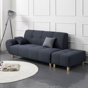 [아이솔]앨리스 3인+스툴 패브릭쇼파 3인소파 생활방수원단 원룸 오피스텔 사무실 거실소파