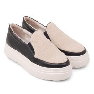 [바니플랫] 여성 슬립온 스니커즈 털신 BNS74209AN