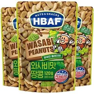[기타브랜드]HBAF 와사비맛 땅콩 120g x 10봉