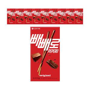 롯데웰푸드 빼빼로 초코, 54g, 10개