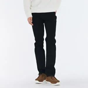 [하프클럽/체이스컬트]남성 블랙 히든 밴딩 슬림 데님 팬츠-CAZK2301B03