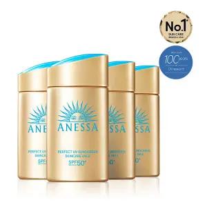 [공식] 아넷사 퍼펙트 UV 선스크린 스킨케어 밀크 NA 60ml 4개