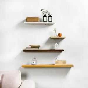 헤일리 벽걸이 벽 무지주 원목 선반 600x200(5color)