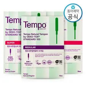 템포 탐폰 유기농 순면 체내형생리대 내추럴 48p
