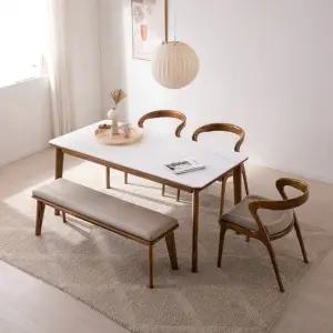 [숨결] 카르토 세라믹 마호가니 원목식탁[1400 1600 1800]선택