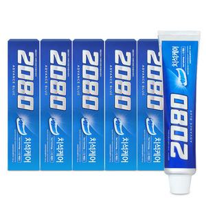 2080 어드밴스블루 치약 치석케어 150g x 5개