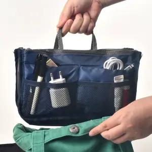 여행용 메쉬 화장품 멀티 소분 지퍼 에코백 파우치 백인백 캐리어 가방속 정리 미니 이너백