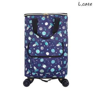 [제이큐]엘케이트 여성 캐리어 보온보냉 접이식 쇼핑카트 시장바구니 LHB055