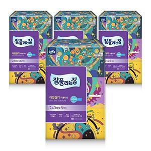 [잘풀리는집]리얼실키 미용티슈 240매 x 6입 x 4팩 (24팩 구성)