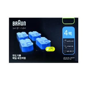 브라운 면도기 세정액 CCR4개 클린앤리뉴 세척액_TD