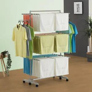 잘 마르는 특대형 빨래건조대 6단 이불봉