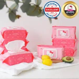 헬로키티 시그니처 물티슈 엠보싱 70매 X 10팩