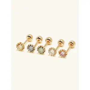 [미니멀피어싱]14K 모이사나이트 다이아 샤이닝 피어싱 귀걸이