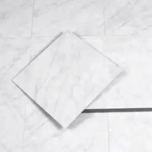 (12장) 간편 시공 화장실 욕실 주방 화이트 인조 대리석 유광 벽타일 바닥 타일 점착형 베란다 바닥타일