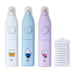 보바 캐릭터 전동 지우개 얇은 잘 지워지는 초등학교 미술용 지우개