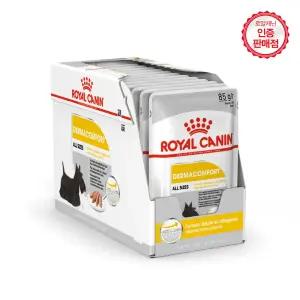 로얄캐닌 강아지사료 독 더마컴포트 파우치 85g 12개(1BOX)