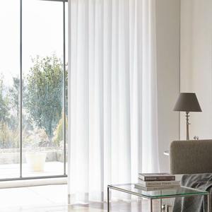 [NS홈쇼핑]뷰하우스 소프트밀크 아일렛 쉬폰커튼 대형+커튼봉세트[33317821]