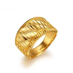 갤러리아 남자 순금 반지 사선 컷팅 콤비 24K 18.75g 애끼 검지