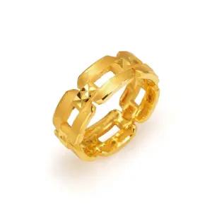 갤러리아 남자 순금 반지 트윈 스퀘어 24K 11.25g 애끼 검지