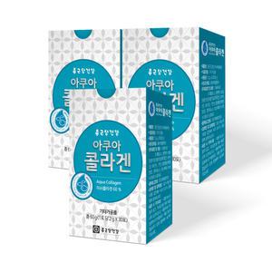 종근당건강 아쿠아 콜라겐 30포 3개 / 먹는 피쉬 어류 가루 분말