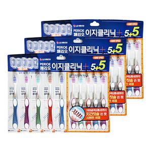 엘지 페리오 이지클리닉 어드밴스 칫솔 시원한 탄력모 10입 3개 양치