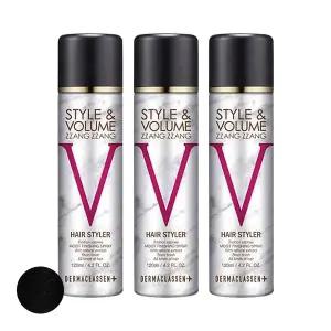 더마클라센 스타일앤 볼륨짱짱 흑채 스프레이 블랙 120ml x3